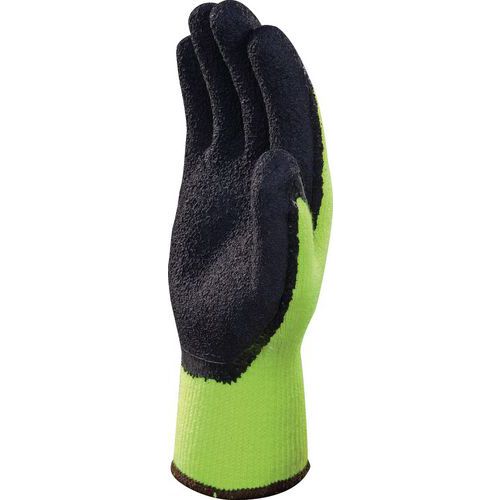 DELTAPLUS Gants de protection anti-froid haute visibilité VV735JA mousse latex T10/XL