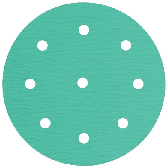 KLINGSPOR Papier à poncer céramique grip-auto PS22K D125 8 Trous G120 B100
