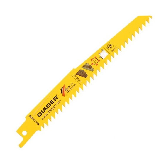 DIAGER Lames De Scie Sabre HCS 4,2x130 Spécial Plâtre Fibrociment B5