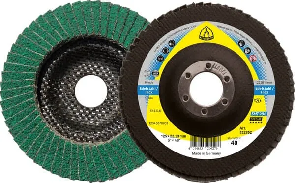 KLINGSPOR Plateaux à lamelles céramique SMT 996 Special G40 125MM