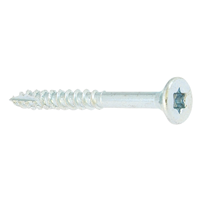 Vis à bois tête fraisée Torx acier zingué blanc (4, Filetage total, 12, 100 pcs, 18)