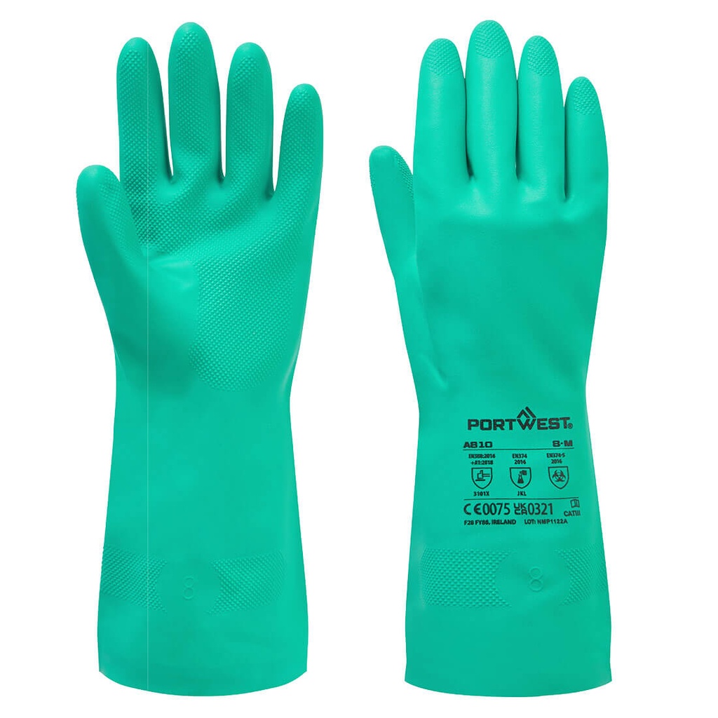 Gants chimique vert B12 (S)