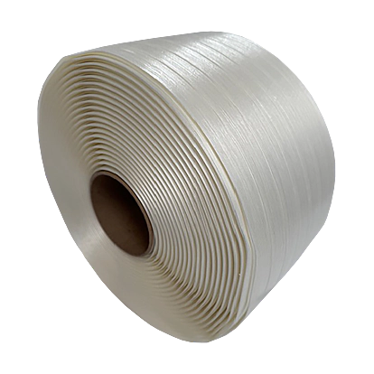 Feuillard fil à fil textile blanc