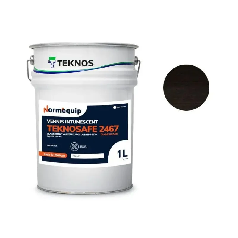 Vernis intumescent bois Teknos Teknosafe 2467 teinté