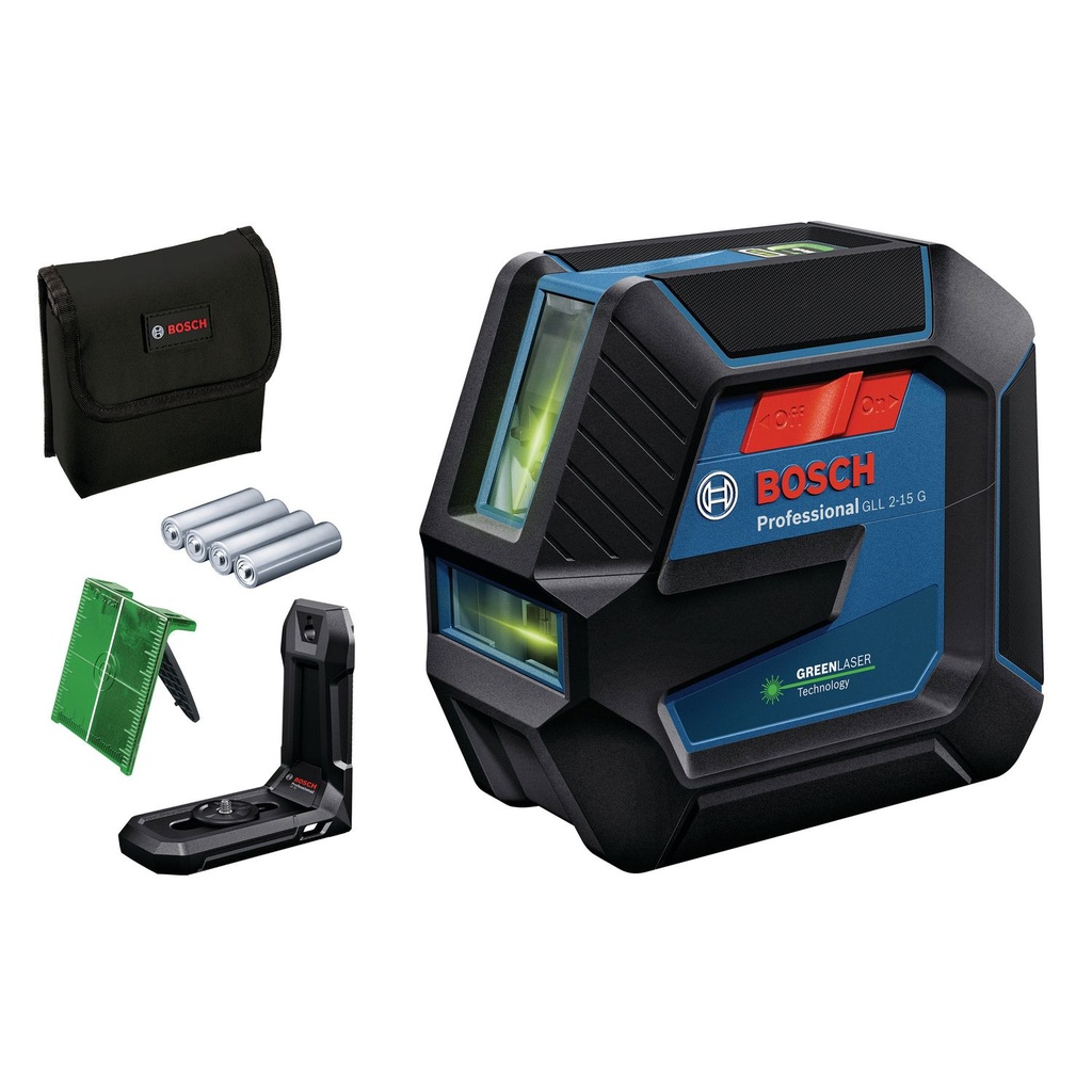 Niveau laser 2 lignes GLL2-15G VERT + support LB10